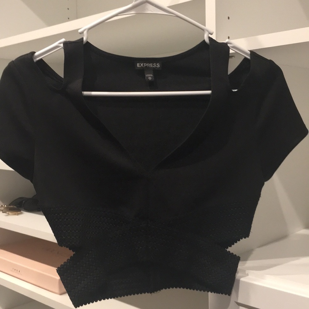 Black crop top